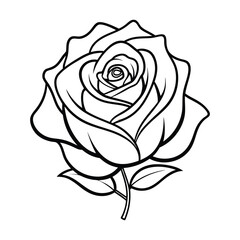 Vector Rose outline