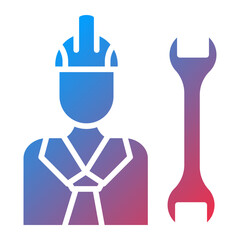 Construction Worker icon style