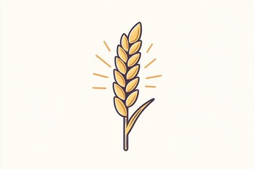 Icon of a wheat sheaf in high resolution, emphasizes agricultural themes.