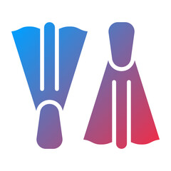 Diving Flippers icon style