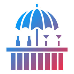 Beach Bar icon style