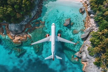 Airplane Journey to Exotic Destinations &ndash; Captivating Travel Scenes and Dreamy Adventures 