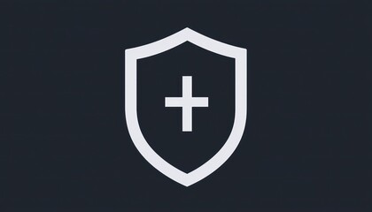 Obraz premium Glyph icon representing protection, modern design for defensive strategies.