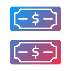 Dollar Bills icon style