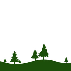 Fototapeta premium Forest Tree Silhouette