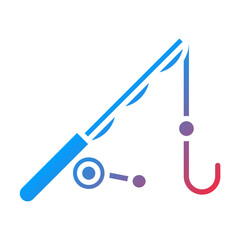 Fishing Pole icon style