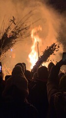 silhouettes of people on the street