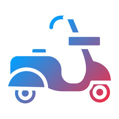 Obraz premium Scooter icon style