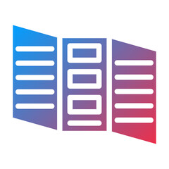 Fototapeta premium Folded Booklet icon style