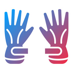 Ski Gloves icon style