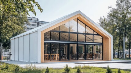 Obraz premium Modern Architectural Pavilion