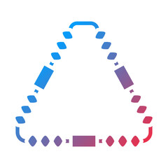 Clay Triangle icon style