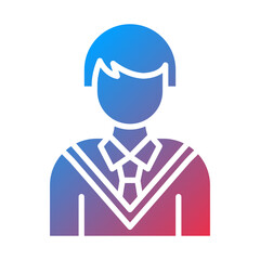 Student Boy icon style