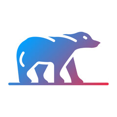 Obraz premium Polar Bear icon style