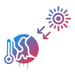 Solar Radiation icon style