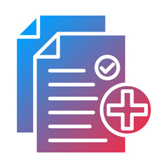 Obraz premium Medical History icon style