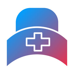 Obraz premium Nurses Hat icon style