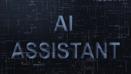 AI assistant text technology data line