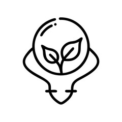 Ecology Icon Line Art, Stunning Vector Illustrations of Environmental Symbols and Sustainable Icons