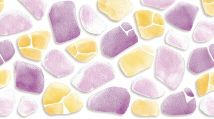 Colorful Watercolor Stone Pattern Design