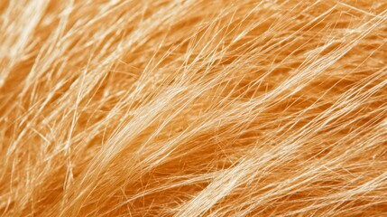 hair fracture, close up of thin hair breaking.