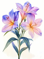 Fototapeta premium purple lilly flowers