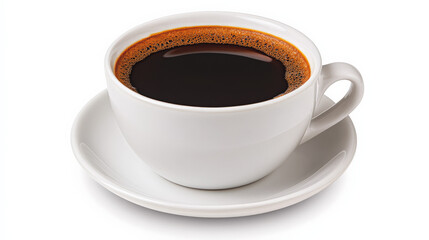 Fototapeta premium Dark Roast Coffee in White Cup 