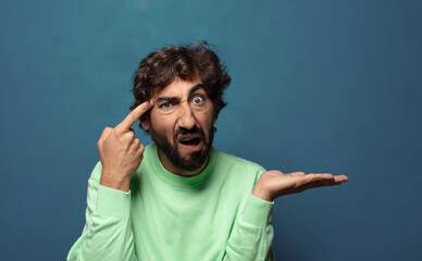 feeling confused and puzzled, showing you are insane, crazy or out of your mind
