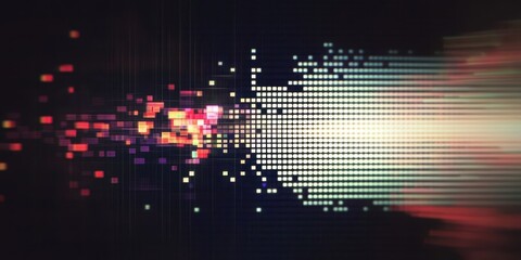 Dynamic Glitch Texture with Colorful Chaos