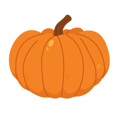 Pumpkin clip art vector illustration, autumn or fall season design