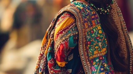 Colorful Indian Traditional Clothing