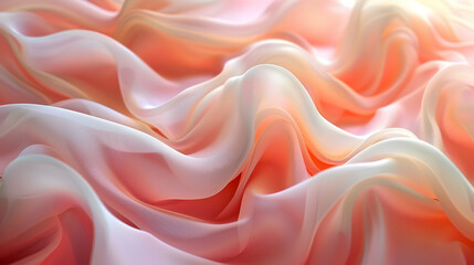 Obraz premium Abstract Background with Pink and White Wavy Texture