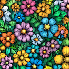 pattern with flowers