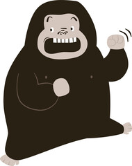 funny cartoon gorilla 