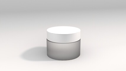 Cosmetic product with white background