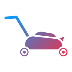 Lawnmover Vector Icon Style