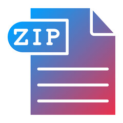 Zip Vector Icon Style