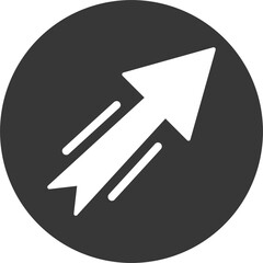 Up Right Vector Icon Design