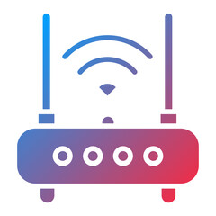 Fototapeta premium WiFi Vector Icon Style