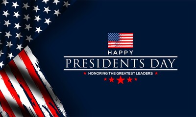 happy president day banner for social media post , vektor background ilustration 