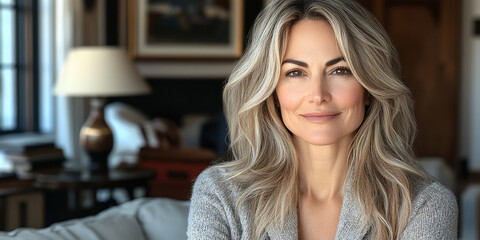 portrait of an woman on a studio background