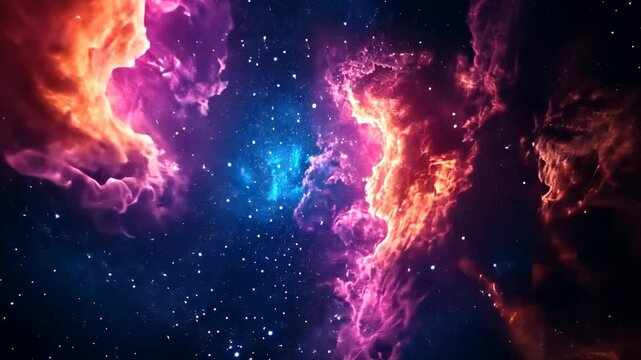 Cosmic Nebula with Stars and Galaxies, space, galaxy, astronomy, science, universe