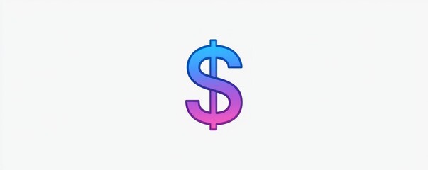 Obraz premium Clean line design for a financial overage symbol, suitable for economic presentations.