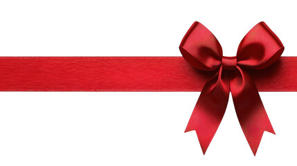 Realistic bow and ribbon for decorating gifts, surprises for holidays. Packing presents for birthday, new year and Christmas. Promotion and Discount objects on transparent background