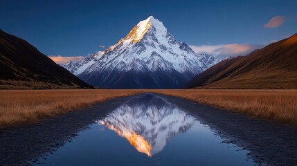 Fototapeta premium Mountain Reflection In Still Water