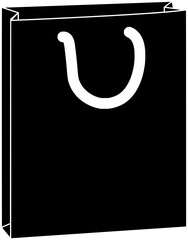 sale illustration shopping silhouette marketing logo bag icon black outline banner discount business online cyber friday retail shop cart shape for vector graphic background