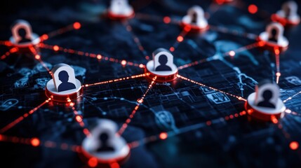 Exploring digital connections visualizing social networks and interactions in the modern world