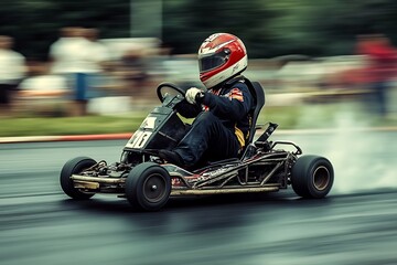 Karting on a Blurred Track