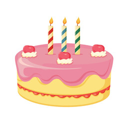 Birthday Cake with Candles