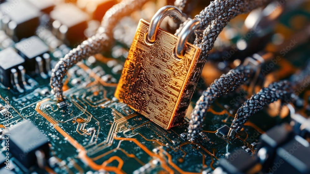 Leinwandbilder exploring the intersection of cybersecurity and technology the role of encryption in protecting digi